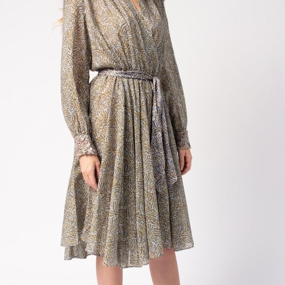 FORTE FORTE Printed Cotton Silk Voile Dress - Picture 4 of 6